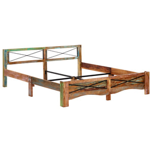 vidaXL Lit en bois de récupération massif 180x200 cm