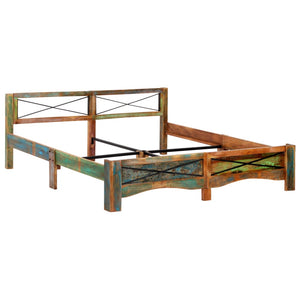 vidaXL Lit en bois de récupération massif 180x200 cm