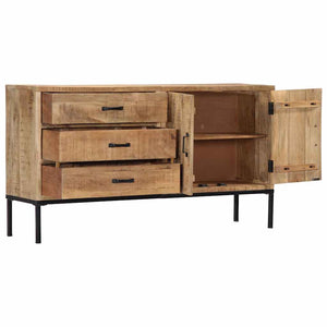 Sideboard 140x35x75 cm Massivholz Mango