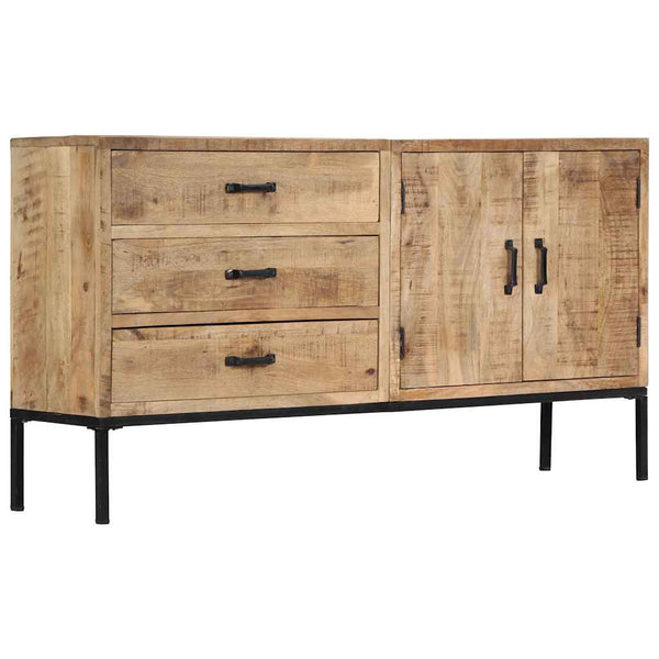 Sideboard 140x35x75 cm Massivholz Mango