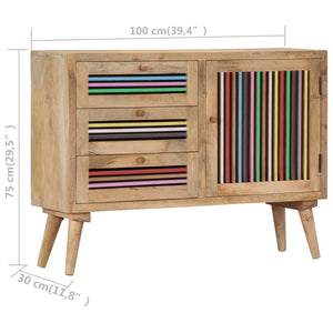 Sideboard 100x30x75 cm Massivholz Mango