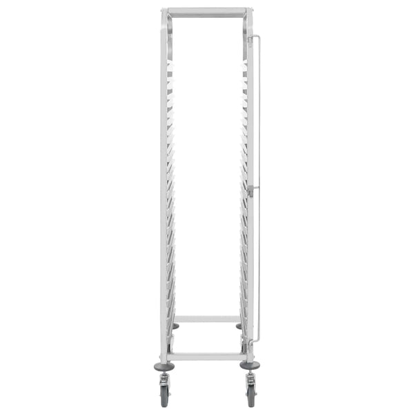 Edelstahl Tablettwagen für 16 Tabletts