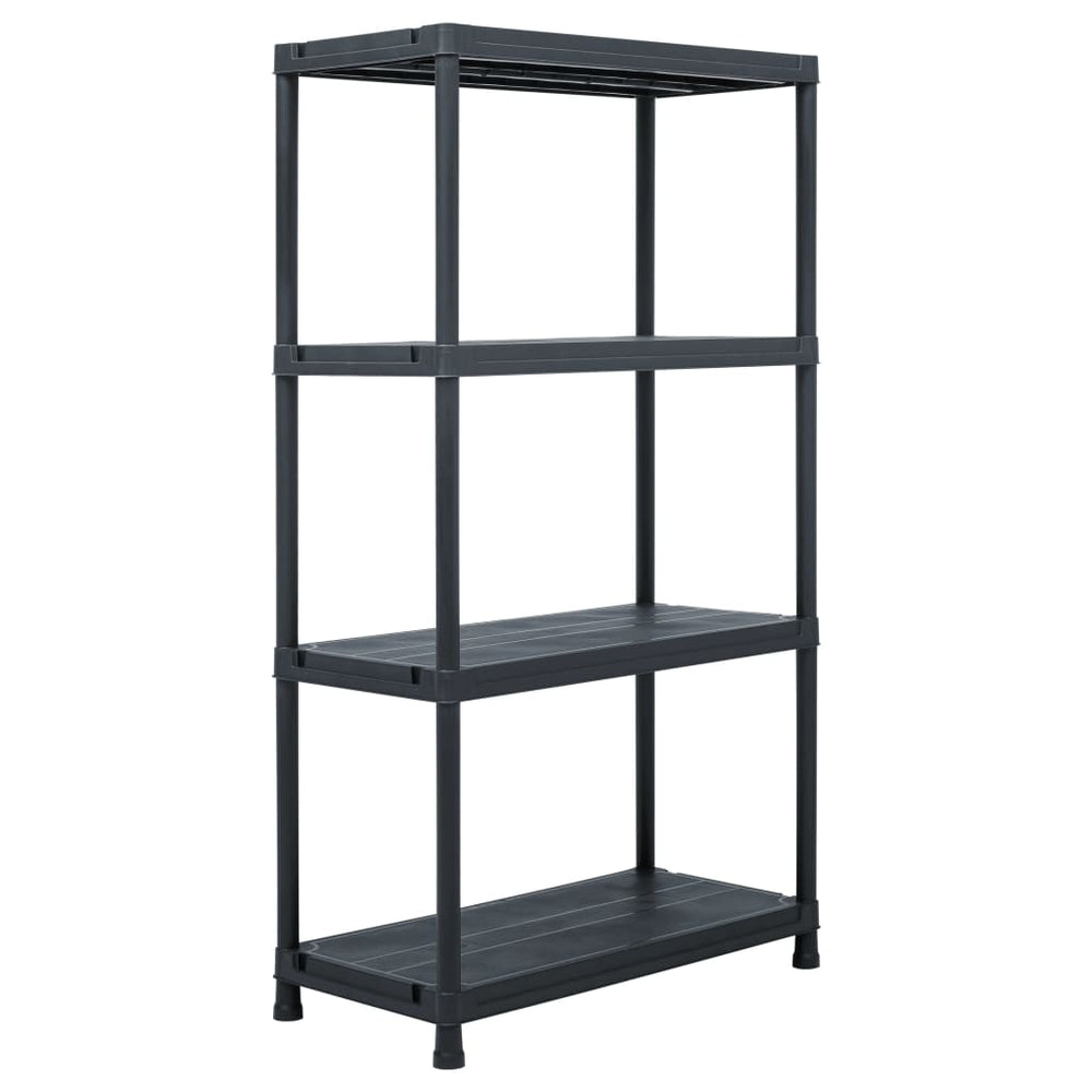 Lagerregale 5 Stk. Schwarz 60 x 30 x 138 cm Kunststoff