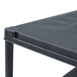 Lagerregale 2 Stk. Schwarz 250 kg 80 x 40 x 180 cm Kunststoff