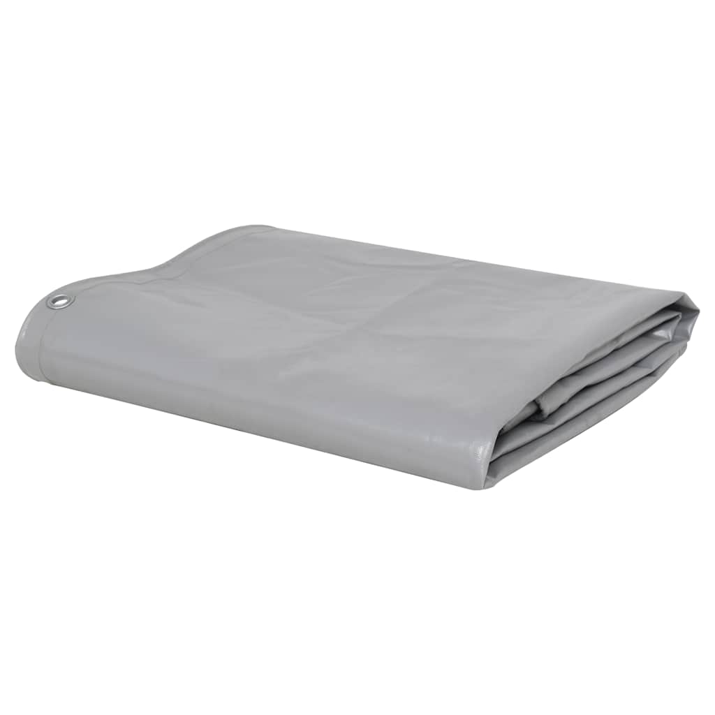 vidaXL Bâche 650 g/m² 1,5 x 6 m Gris
