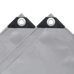 vidaXL Bâche 650 g/m² 1,5 x 10 m Gris