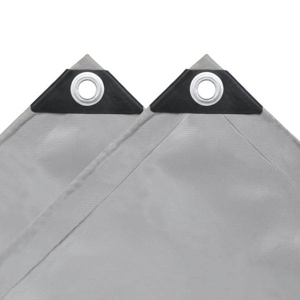 vidaXL Bâche de protection 650 g/m² 5 x 6 m Gris