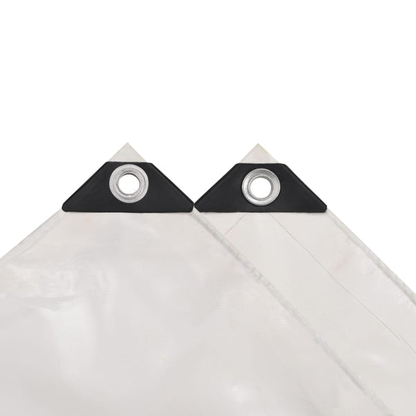 vidaXL Bâche 650 g/m² 1,5 x 10 m Blanc