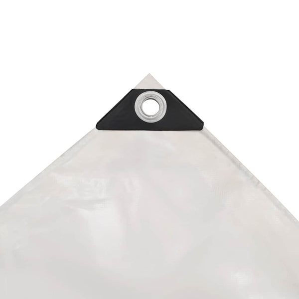 vidaXL Bâche 650 g/m² 5 x 6 m Blanc