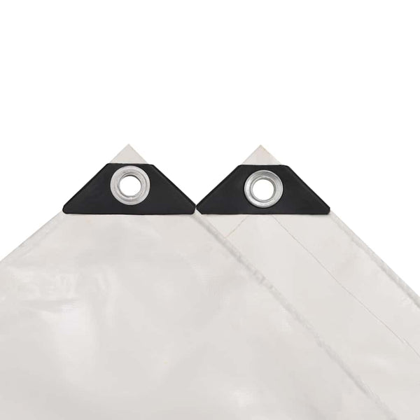 vidaXL Bâche 650 g/m² 5 x 6 m Blanc