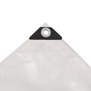 vidaXL Bâche de protection 650 g/m² 6x8 m Blanc