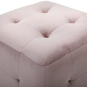 Nachttische 2 Stk. Rosa 30×30×30 cm Samtstoff