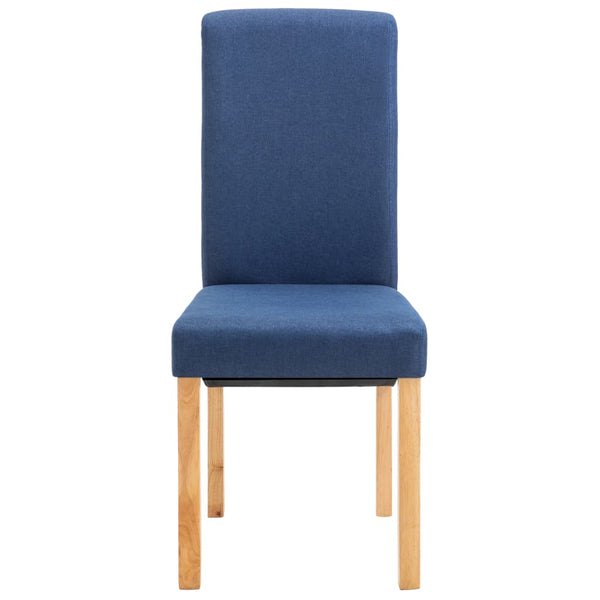 Esszimmerstühle 4 Stk. Blau Stoff