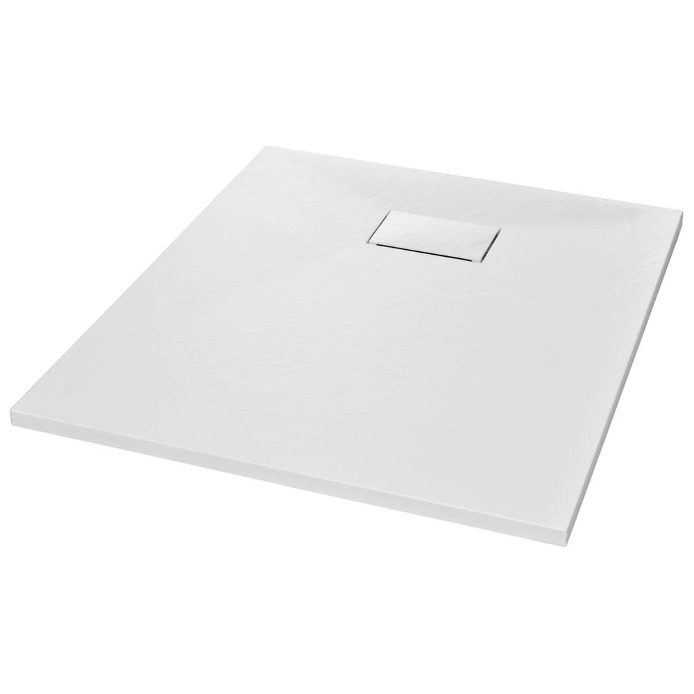 vidaXL Receveur de douche SMC Blanc 90x70 cm