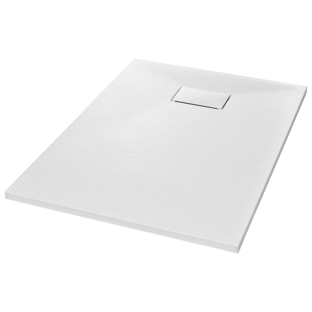 vidaXL Receveur de douche SMC Blanc 100 x 70 cm