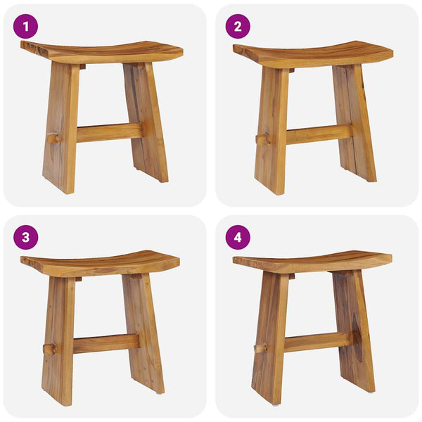 Hocker Massivholz Teak