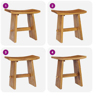 Hocker Massivholz Teak