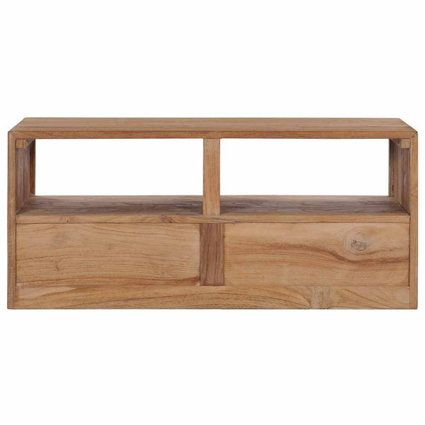 TV-Schrank 90x30x40 cm Massivholz Teak