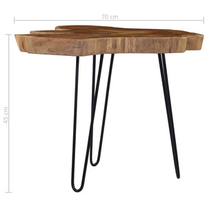 vidaXL Teak Coffee Table (60-70)x45 cm