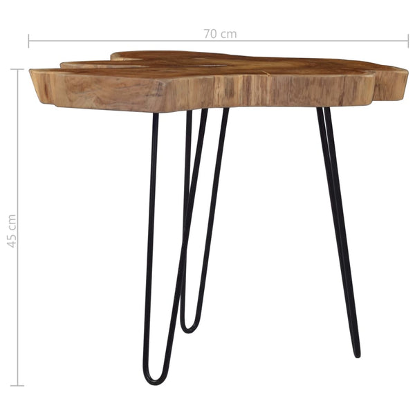 vidaXL Teak Coffee Table (60-70)x45 cm