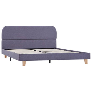 vidaXL Cadre de lit Gris clair Tissu 140x200 cm