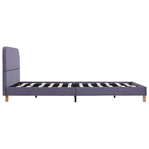 vidaXL Cadre de lit Gris clair Tissu 140x200 cm