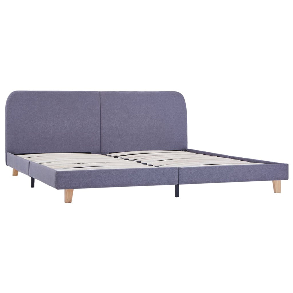 vidaXL Cadre de lit gris clair tissu 180x200 cm