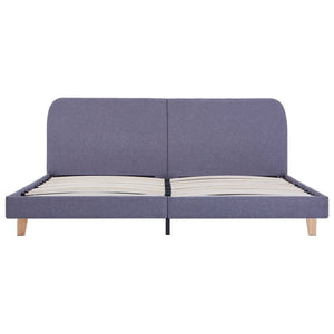 vidaXL Cadre de lit gris clair tissu 180x200 cm