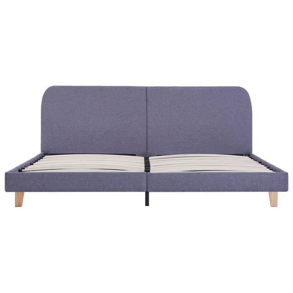 vidaXL Cadre de lit gris clair tissu 180x200 cm