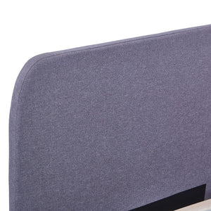 vidaXL Cadre de lit gris clair tissu 180x200 cm