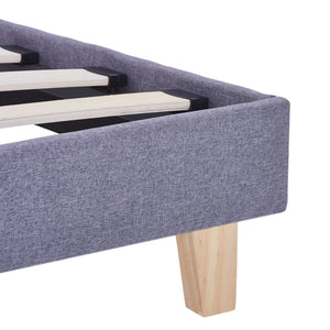 vidaXL Cadre de lit gris clair tissu 180x200 cm