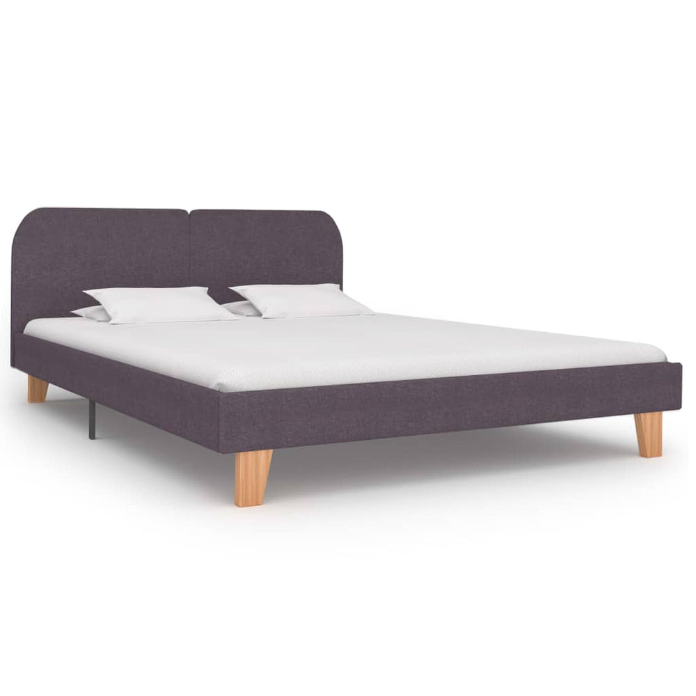 vidaXL Cadre de lit taupe en tissu 180x200 cm