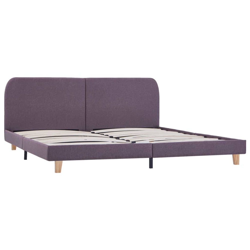 vidaXL Cadre de lit taupe en tissu 180x200 cm