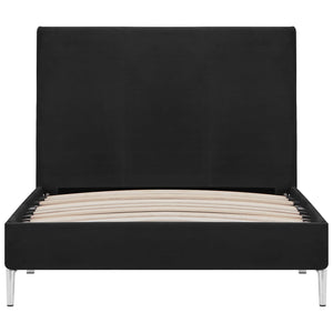 Bettgestell Schwarz Stoff 90x200 cm