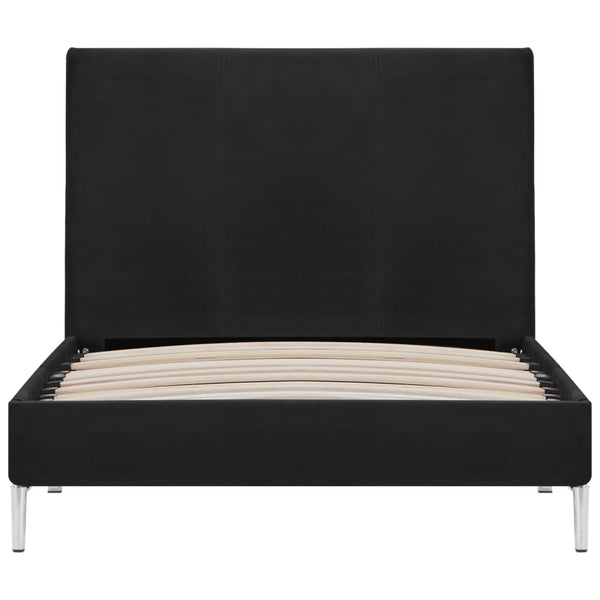 Bettgestell Schwarz Stoff 90x200 cm