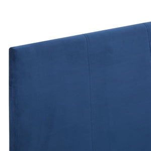 vidaXL Cadre de lit bleu tissu 180 x 200 cm
