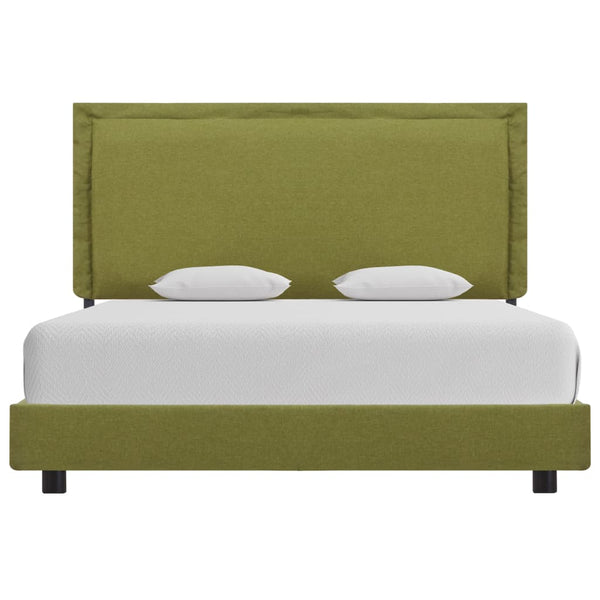vidaXL Cadre de lit Vert Tissu 140x200 cm