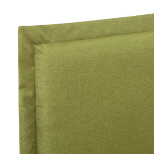 vidaXL Cadre de lit Vert Tissu 140x200 cm