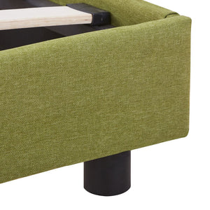 vidaXL Cadre de lit Vert Tissu 140x200 cm