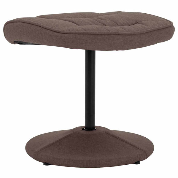 Relaxsessel mit Fußhocker Braun Stoff