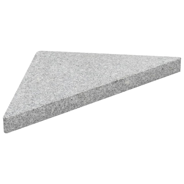 Sonnenschirm-Gewichtsplatten 4 Stk. Dreieckig Garu Granit 60 kg