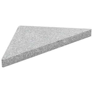 Sonnenschirm-Gewichtsplatten 4 Stk. Dreieckig Garu Granit 60 kg