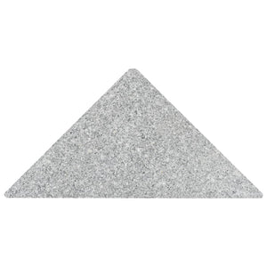Sonnenschirm-Gewichtsplatten 4 Stk. Dreieckig Garu Granit 60 kg