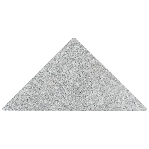 Sonnenschirm-Gewichtsplatten 4 Stk. Dreieckig Garu Granit 60 kg