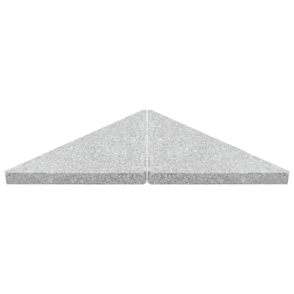 Sonnenschirm-Gewichtsplatten 4 Stk. Dreieckig Garu Granit 60 kg