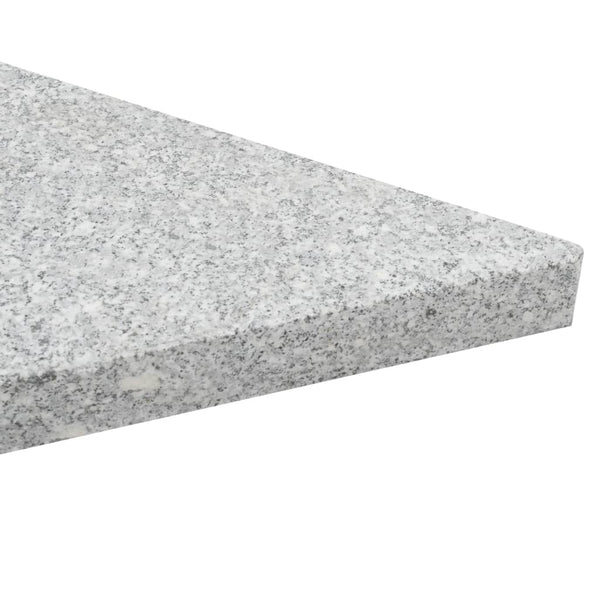 Sonnenschirm-Gewichtsplatten 4 Stk. Dreieckig Garu Granit 60 kg