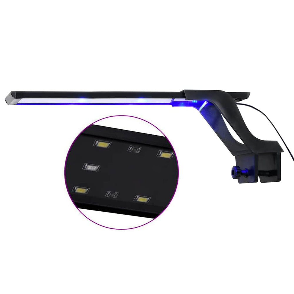vidaXL Éclairage LED d'aquarium avec pince 35-55 cm Bleu et blanc