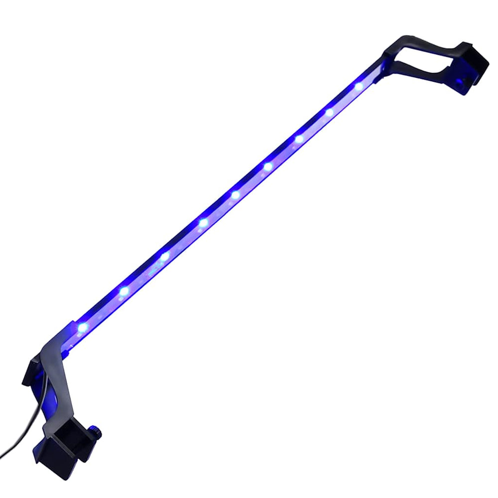 vidaXL Lampe d'aquarium LED avec pinces 75-90 cm Bleu et blanc