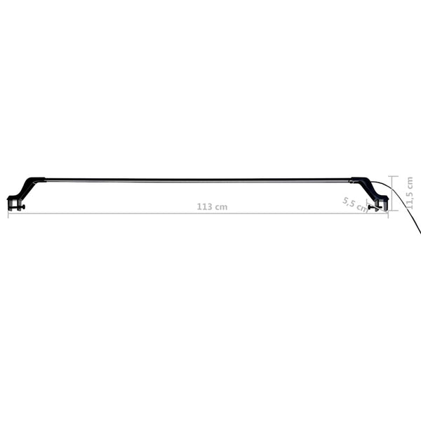 LED Aquariumleuchte 115-130cm Blau/Weiß