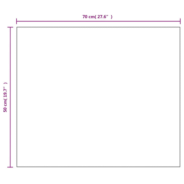 Rahmenloser Spiegel 70x50 cm Glas